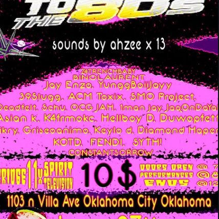 Back to the 80s flyer